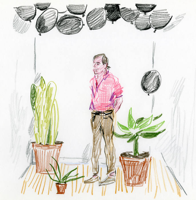 As the gallery text said Andy Spade's first solo show offers a glimpse